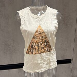 Women's Sleeveless Graphic Tee - White